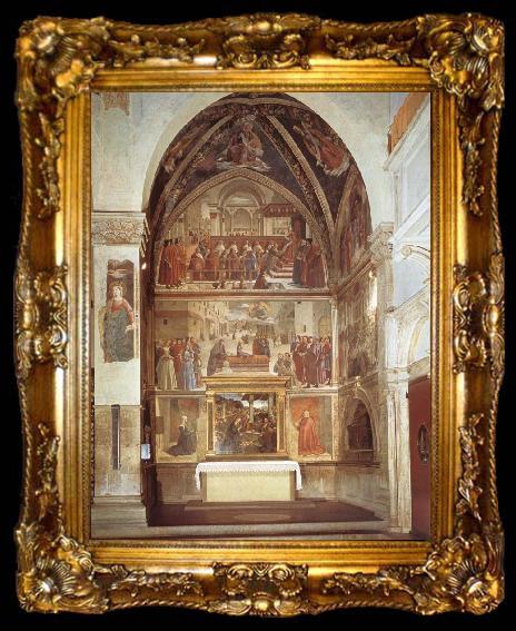 framed  Domenico Ghirlandaio family chapel of the Sassetti, ta009-2